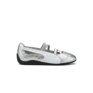 Puma Speedcat Ballet Sneaker – Metallic Silver/White