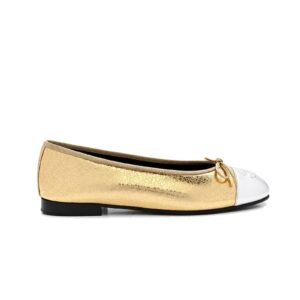 Chanel Classic Ballerinas – Metallic Gold & Silver