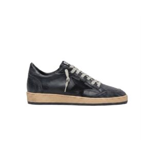 Golden Goose Ball Star in black nappa with suede star and nappa heel tab